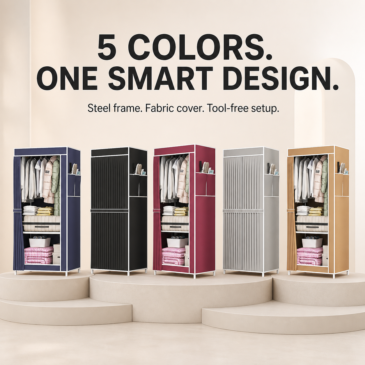 Compact Portable Closet Organizer