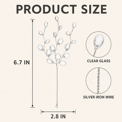 50-Piece Crystal Bead Floral Sprays Add An Icy Sparkle To Every Holiday Arrangement