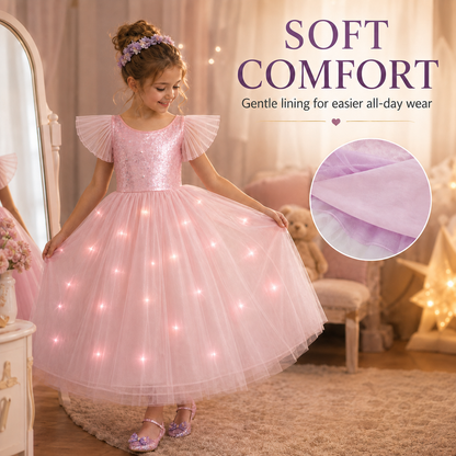 Magical Light-Up Princess Twirl Dress