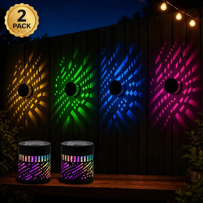 Seven-Color Changing Solar Mandala Projection Wall Light
