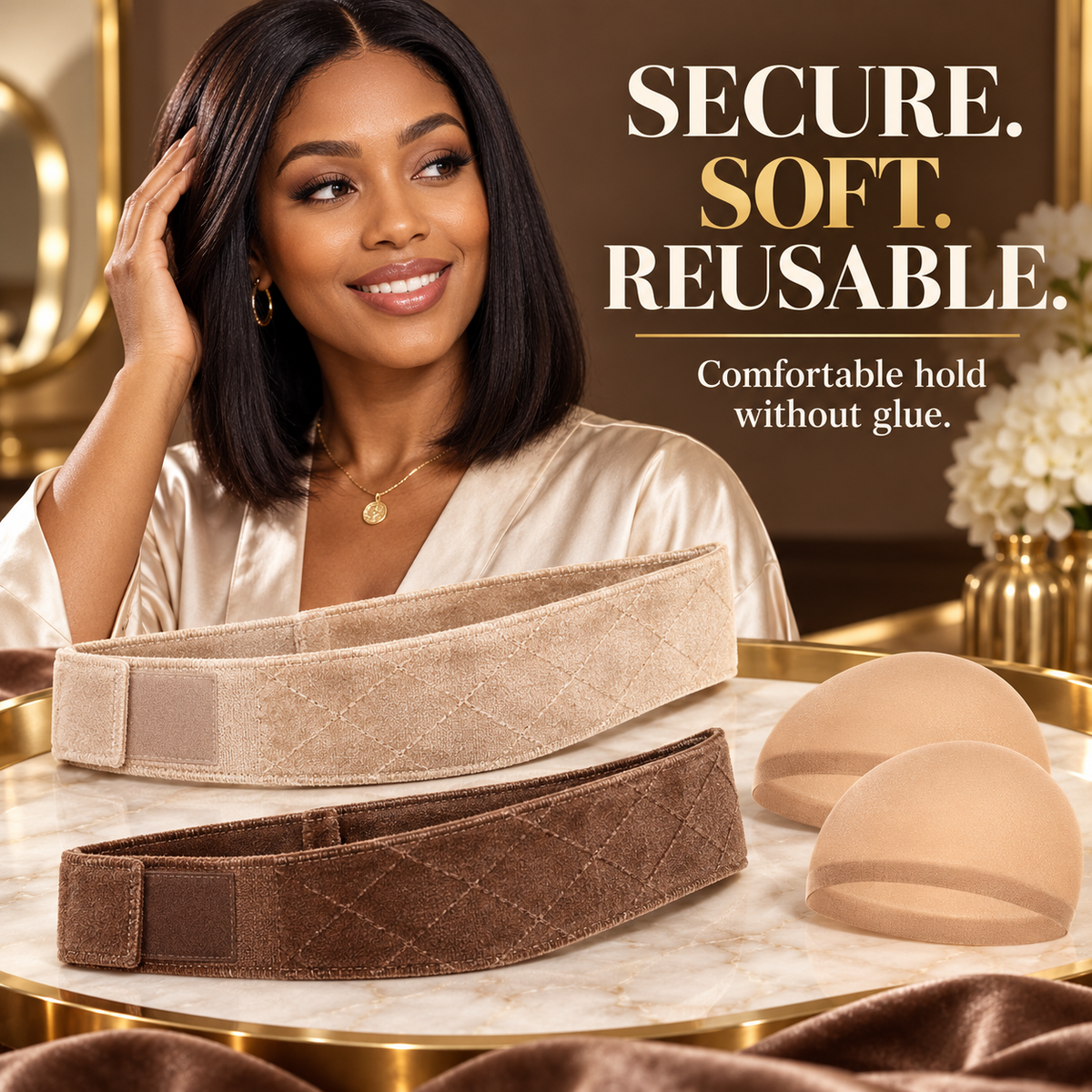✨️Women's Non-Slip Adjustable Velvet Wig Grip Band✨️