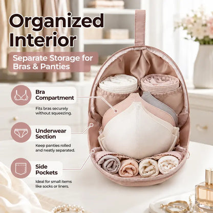 Portable Underwear &amp; Bra Travel Organizer
