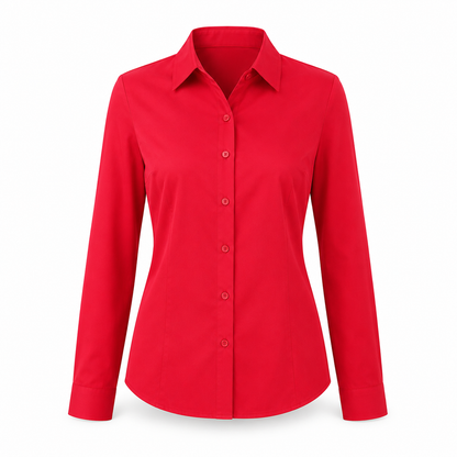Women's Classic Fit Stretch Button-Down Shirt