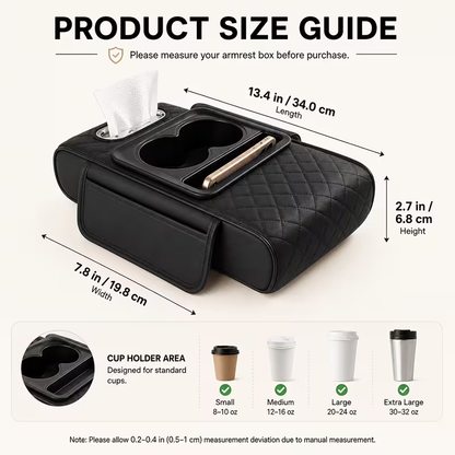🚗Multifunctional 4-in-1 Car Armrest Storage Mat🚗