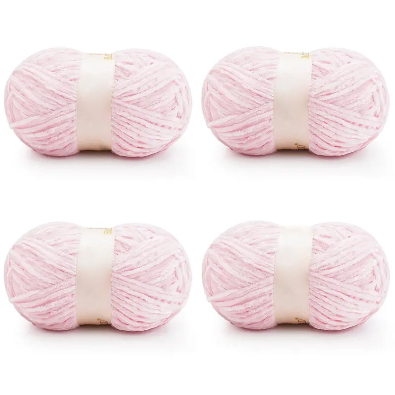 Chunky Chenille Velvet Yarn for DIY Crochet &amp; Knitting