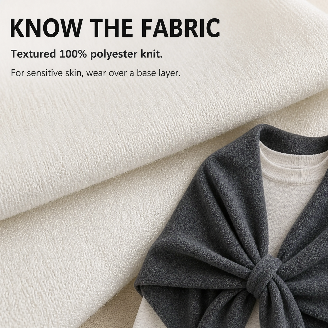 Women's Triangle Knit Shawl One Simple Layer, Endless Outfit Possibilities