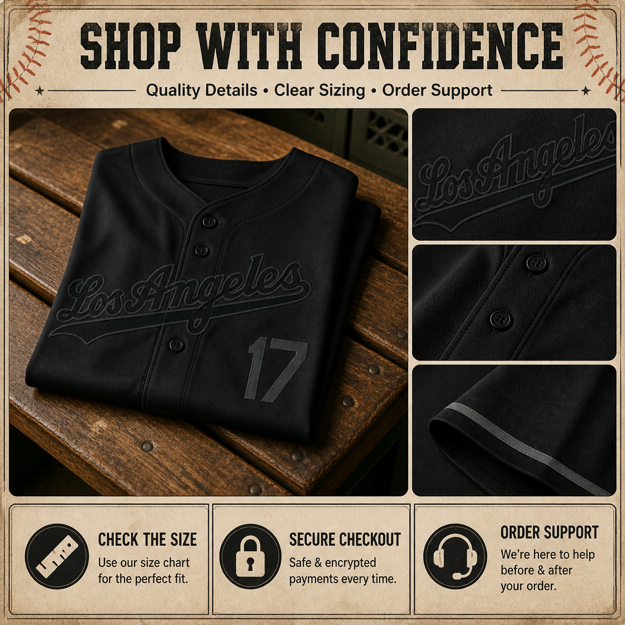 Men's Los Angeles 17 Baseball Jersey From Ballpark Nights To Weekend Streets