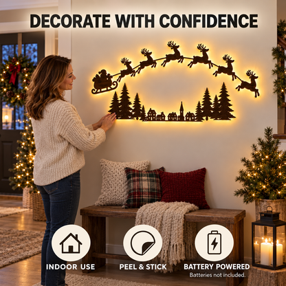 Christmas Reindeer LED Wall Decor