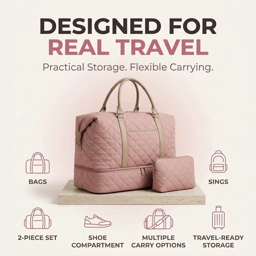2-Piece Travel Bag Set – Pack More, Travel Smarter