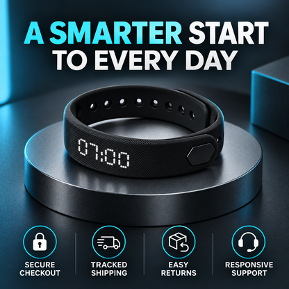 😴Smart Vibration Alarm Wristband for Heavy Sleepers & Activity Tracking😴