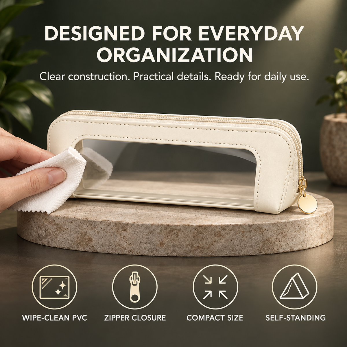 💄Multifunctional Portable Makeup Brush and Cosmetic Zippered Organizer Bag💄