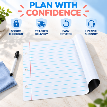 Magnetic Dry Erase Planner for Effortless Family Organization