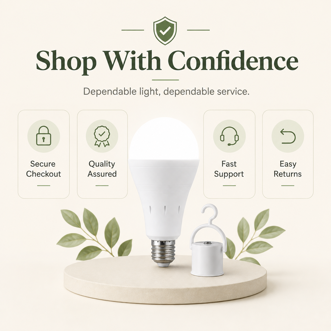 6400K Rechargeable Emergency LED Bulb