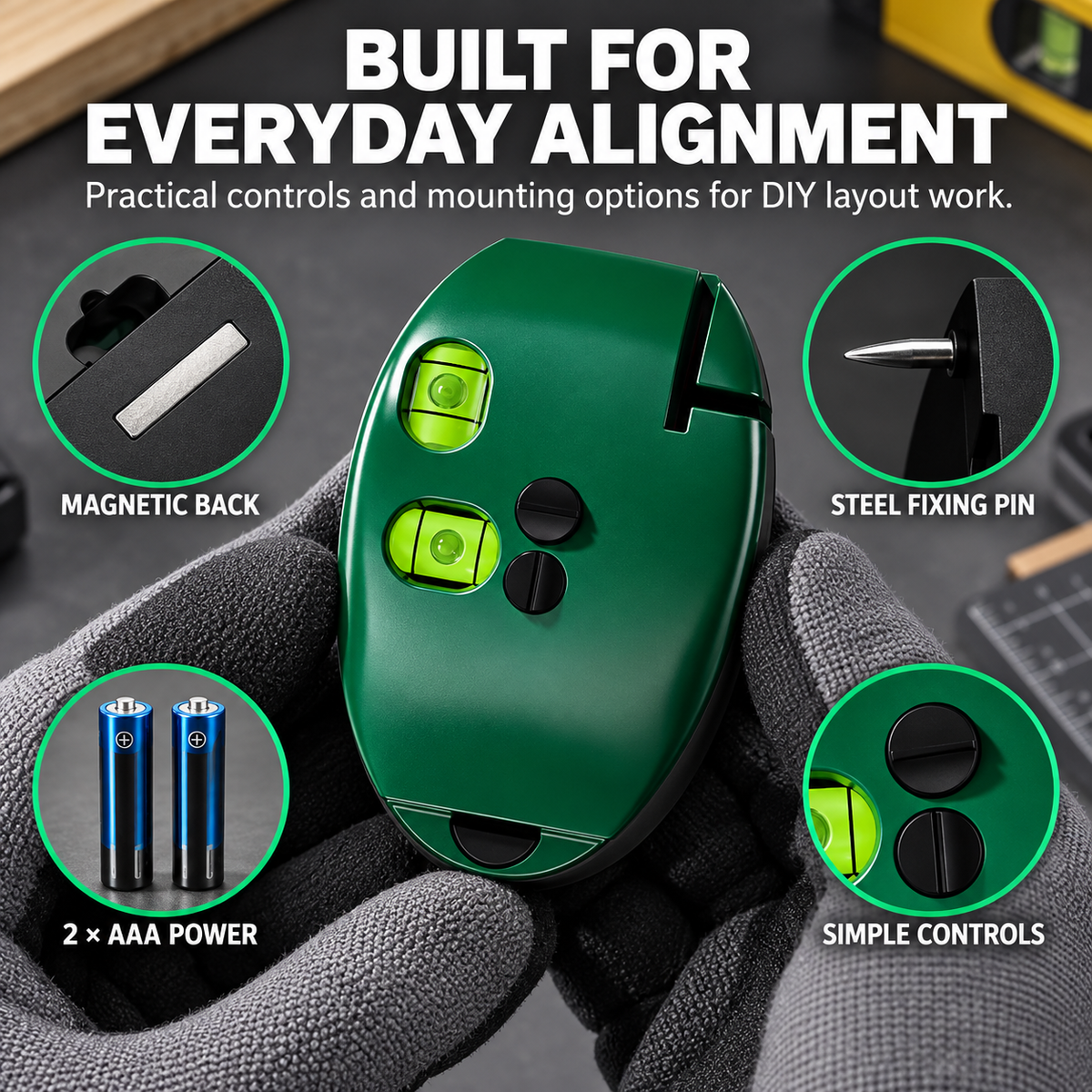 90° Laser Angle Level – Fast, Precise DIY Alignment Tool
