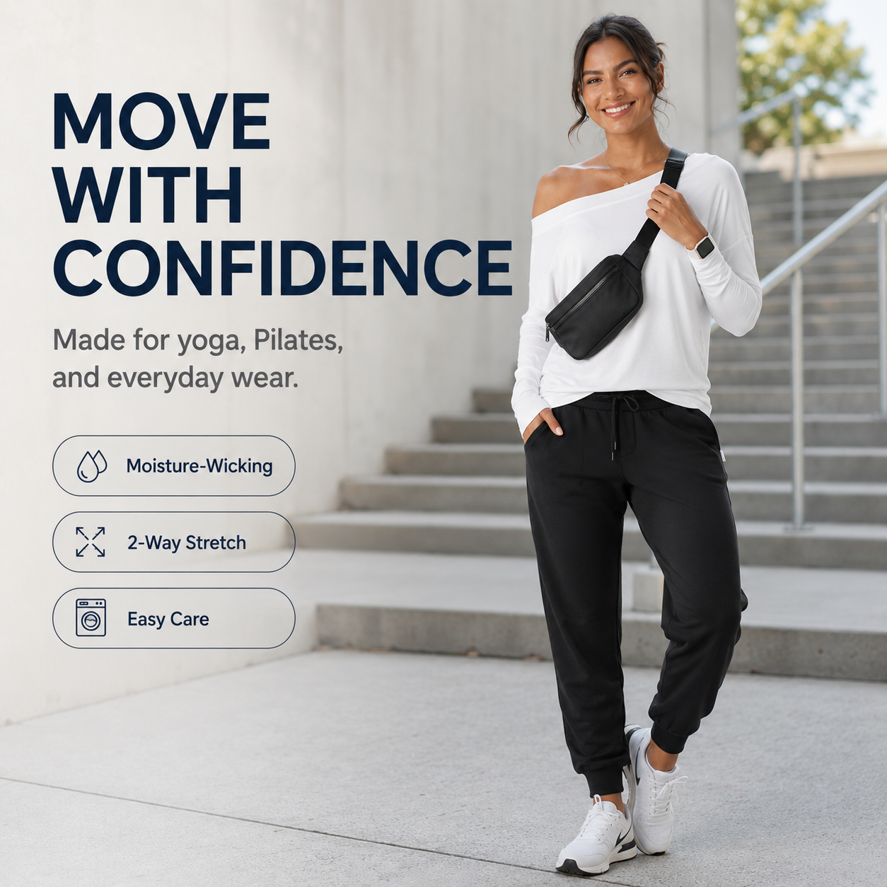 One-Shoulder Long Sleeve Yoga Top