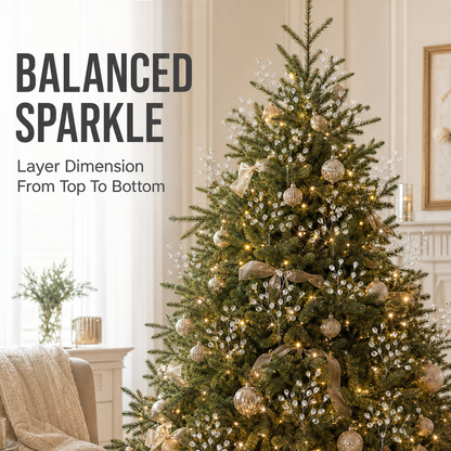 50-Piece Crystal Bead Floral Sprays Add An Icy Sparkle To Every Holiday Arrangement