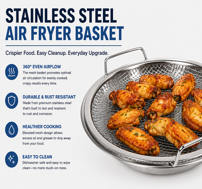 🔥50% Off🔥Stainless steel frying oil drainer with tray🍟