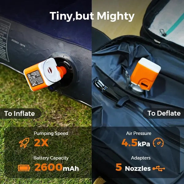 Bamafrontierman™ Portable Mini Air Pump with LED Light