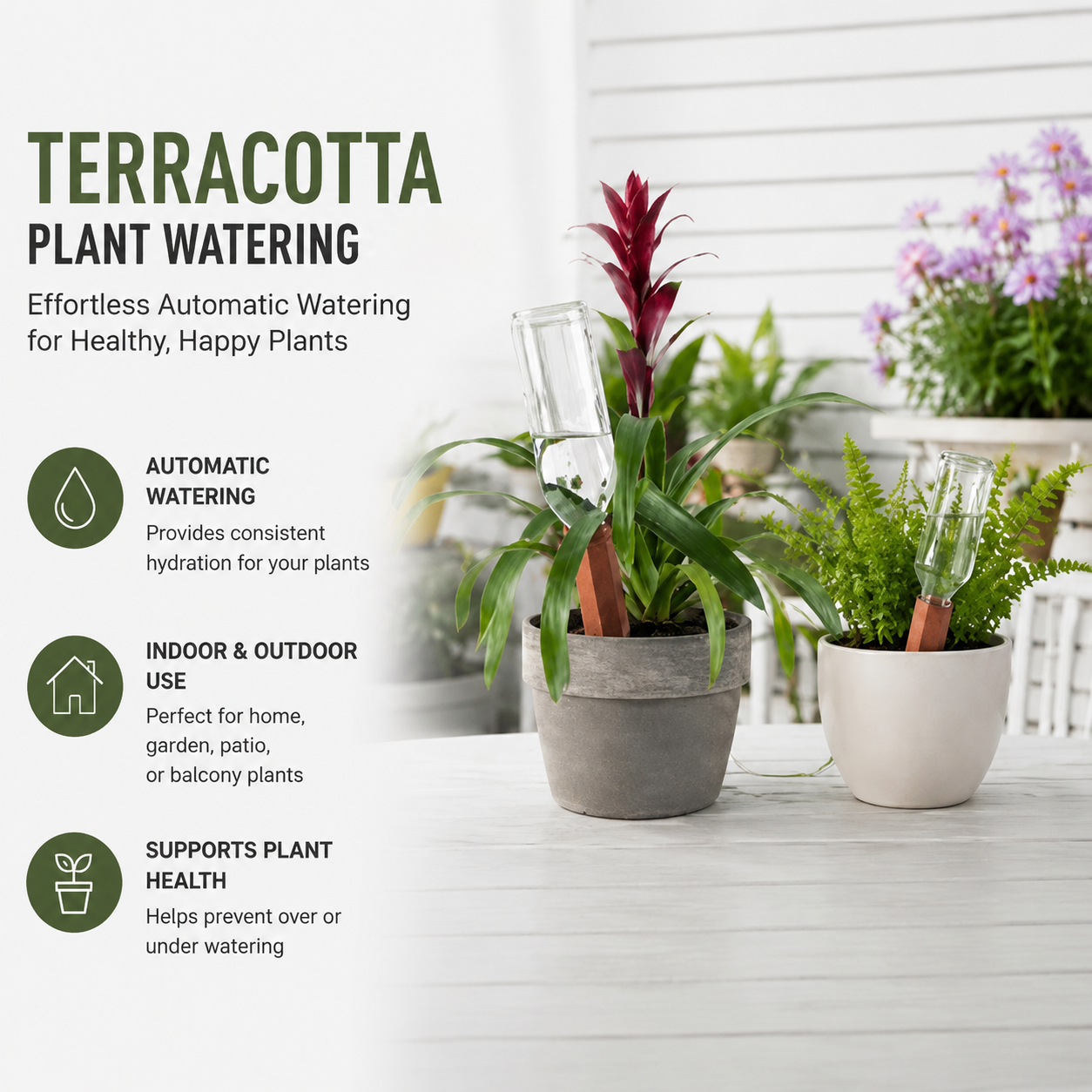 💧Ceramic Terracotta Self Watering Spikes💧