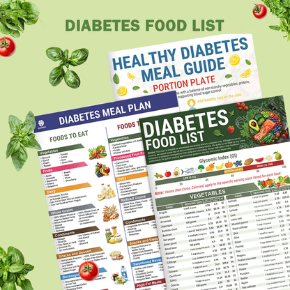 🥕A list of foods for diabetics and over 80 meal plan recipes🥕