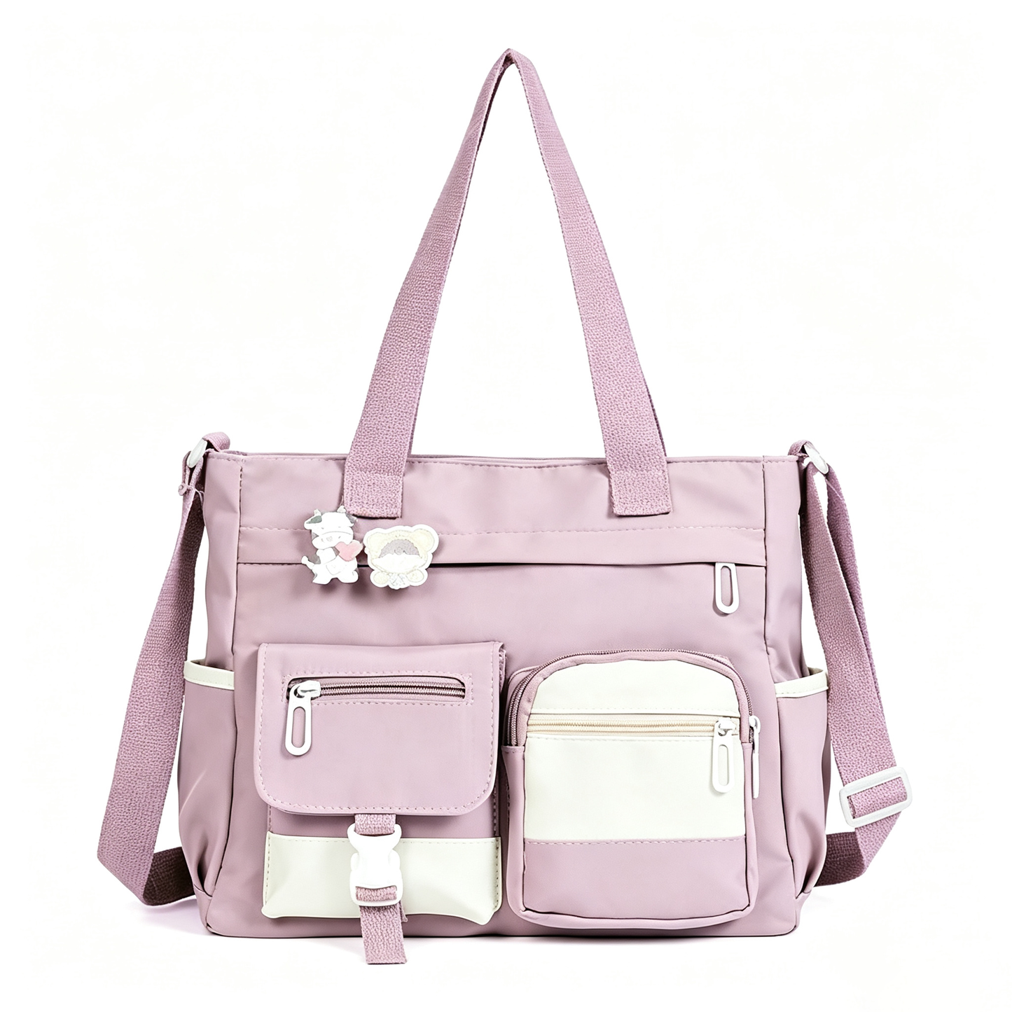 Women's Multi-Pocket Canvas Crossbody Shoulder Bag