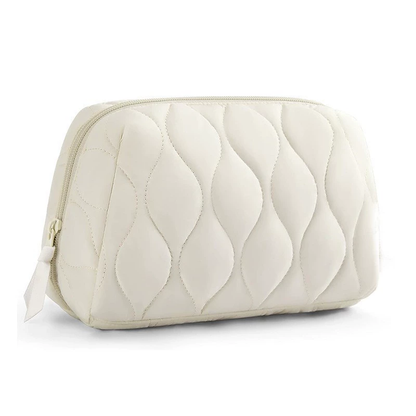 Large Capacity Quilted Fluffy Storage Bag For Women