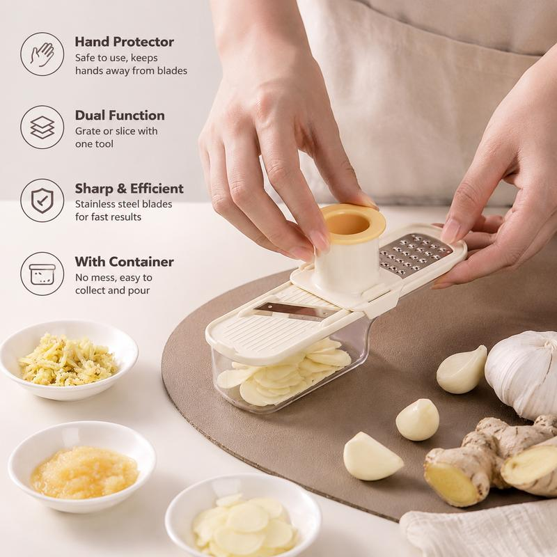 3-in-1 Multifunctional Food Grater – Portable Kitchen Prep Tool