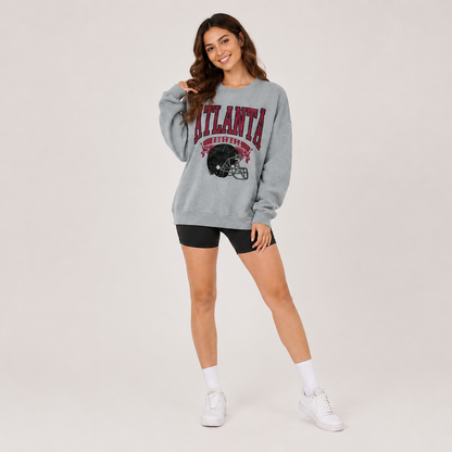 Vintage U.S. City Graphic Oversized Sweatshirt