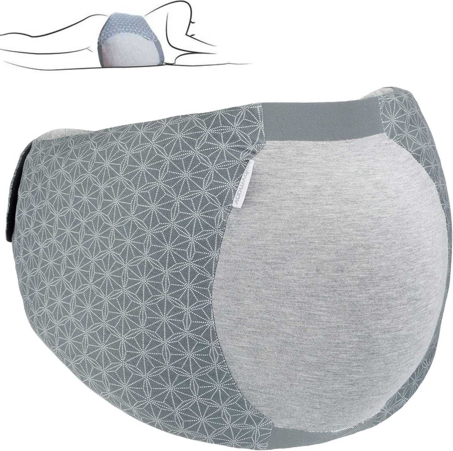 Pregnancy Wedge Pillow for Side Sleeping – Belly & Back Support Cushion