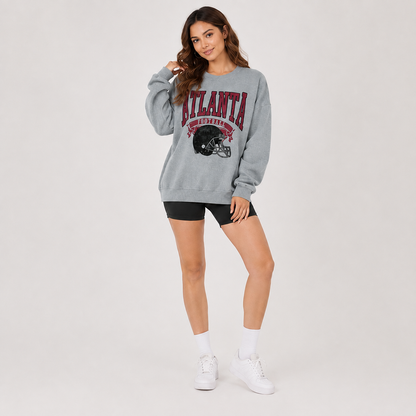 Vintage U.S. City Graphic Oversized Sweatshirt