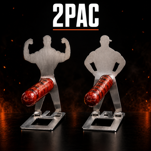 BBQ Sausage Grill Holder Duo