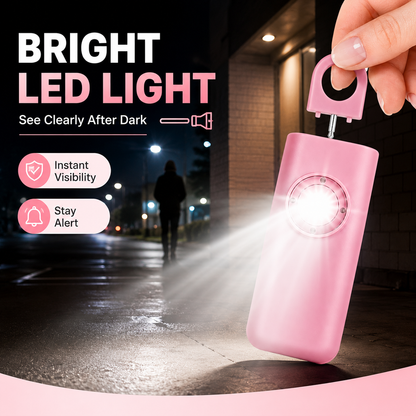 Personal Safety Alarm – 130dB Siren & LED Light for Women’s Self-Defense