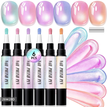 5-in-1 Aurora Effect Gel Nail Polish Pen