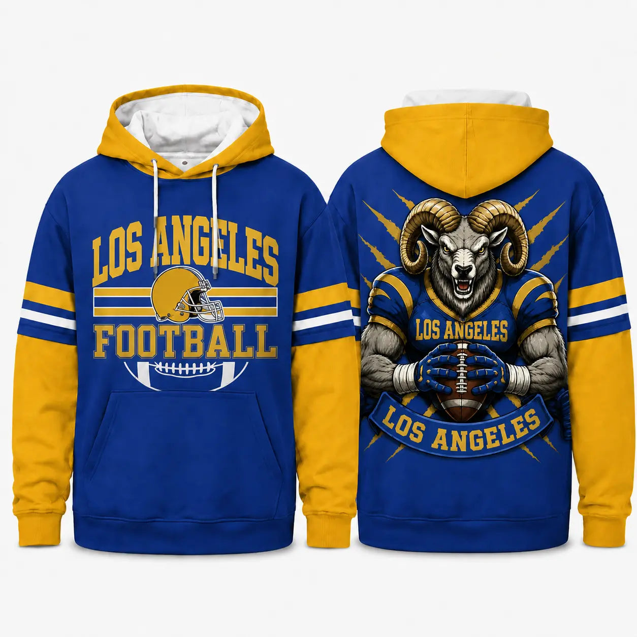 Retro Football Helmet Graphic Hoodie Varsity Style From Every Angle