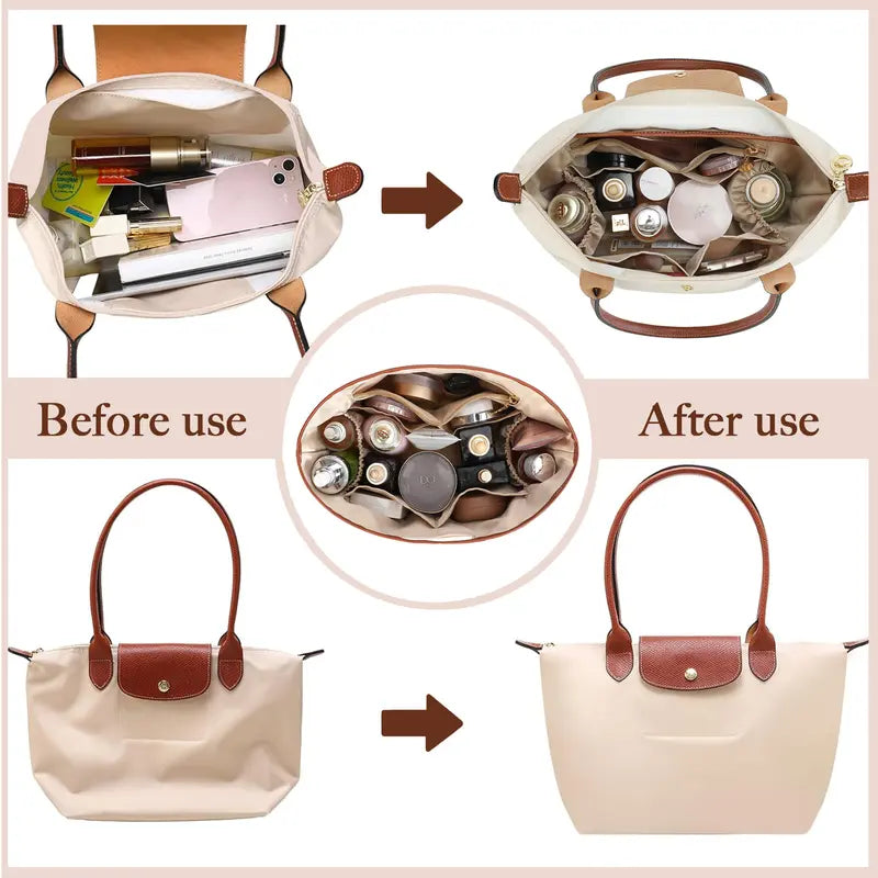 Luxury Satin Bag Insert &amp; Organizer