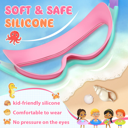 Kids Swim Goggles – Anti-Fog, UV Protection & Adjustable Fit