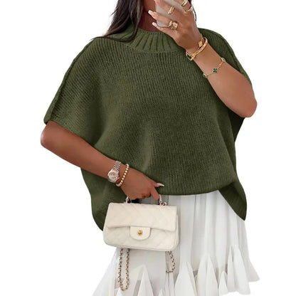 💃Women's Loose-Fit Batwing Sleeve Knitted Pullover💃