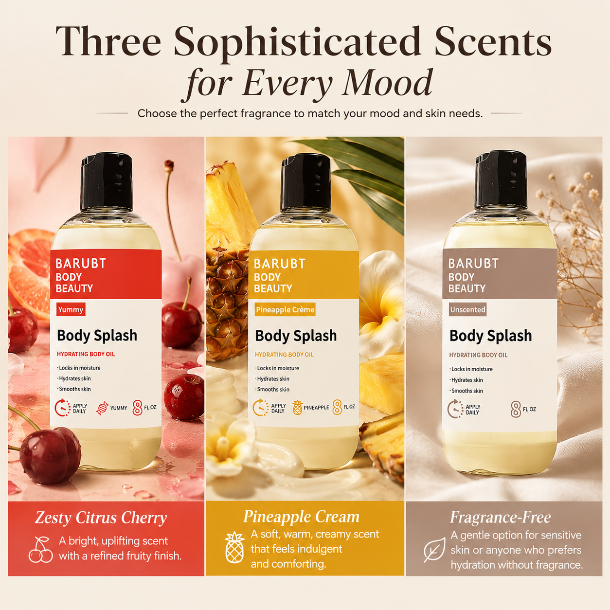 Deep Moisture Body Oil for Dry, Mature Skin — Soft, Glowing & Never Greasy