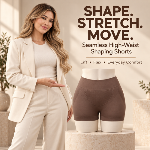 Women’s Seamless High-Waist Shaping Shorts with Butt Lift Support