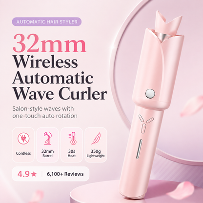 32mm Wireless Automatic Wave Hair Curler