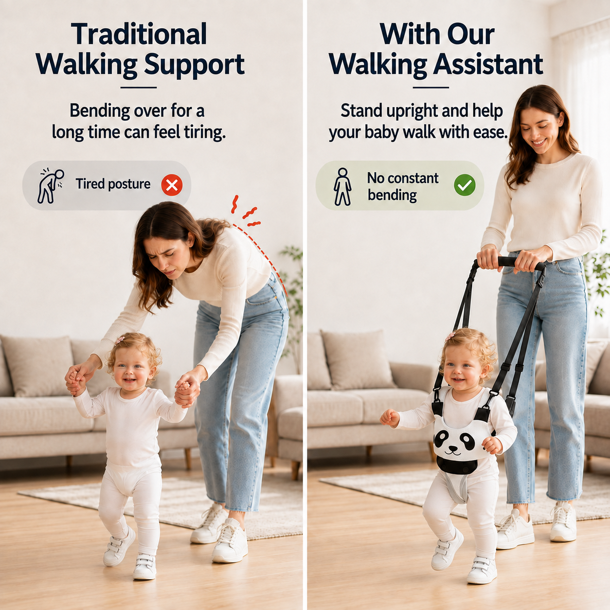 Adjustable Baby Walking Support Harness for 7–24 Months