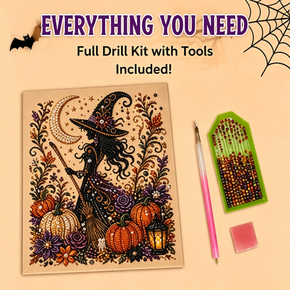 Halloween Pearl Art DIY Kit – Turn Tiny Pearls into Spooky