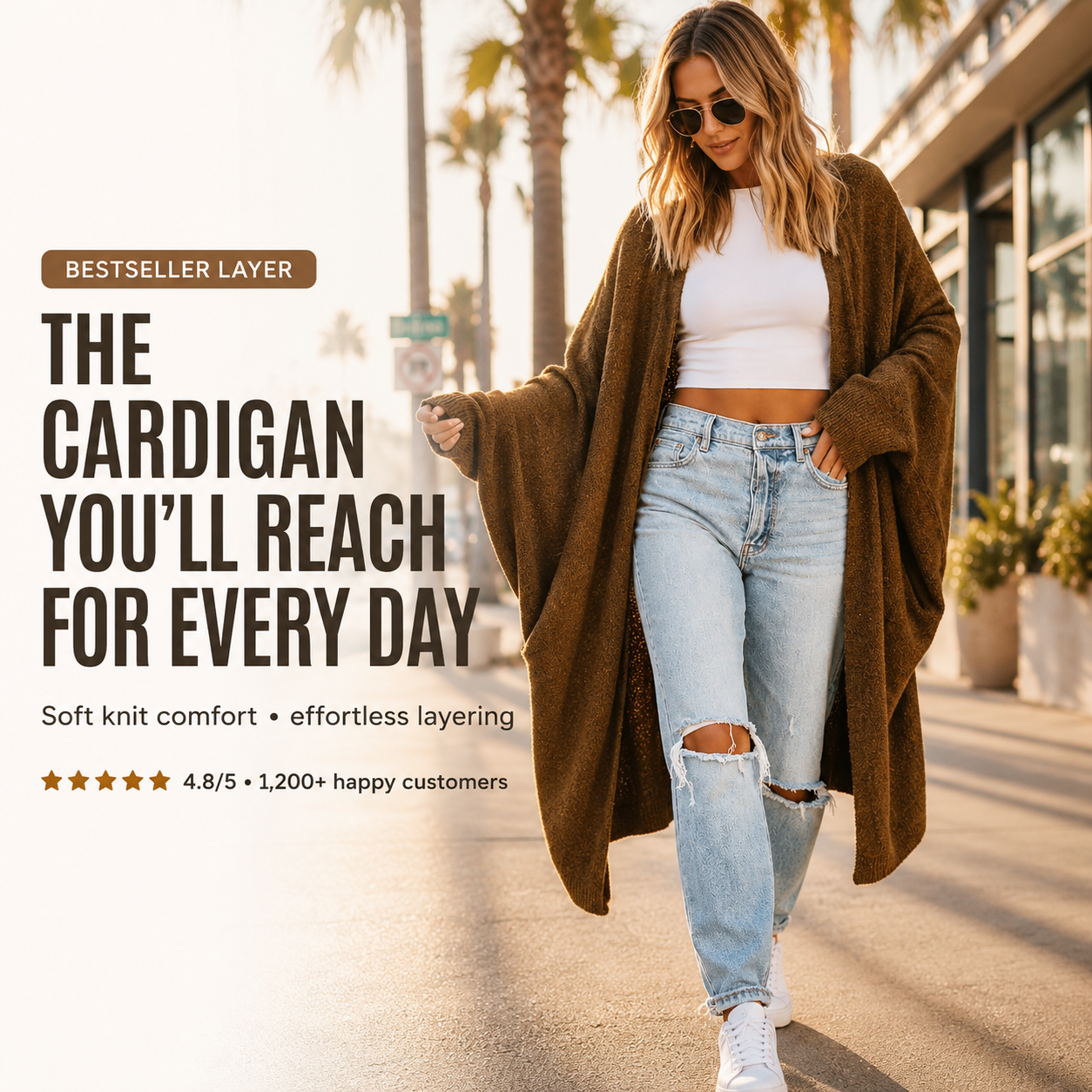 Cozy Oversized Longline Cardigan for Effortless Everyday Layering
