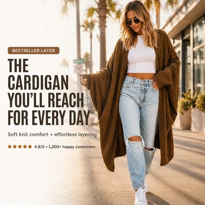 Cozy Oversized Longline Cardigan for Effortless Everyday Layering