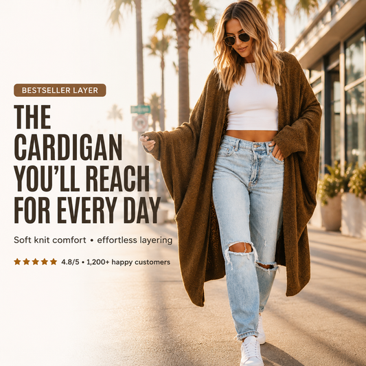 Cozy Oversized Longline Cardigan for Effortless Everyday Layering