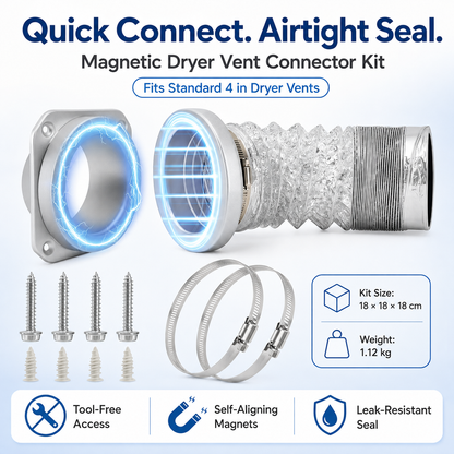Magnetic Dryer Vent Connector – Quick Connect, Tight Seal