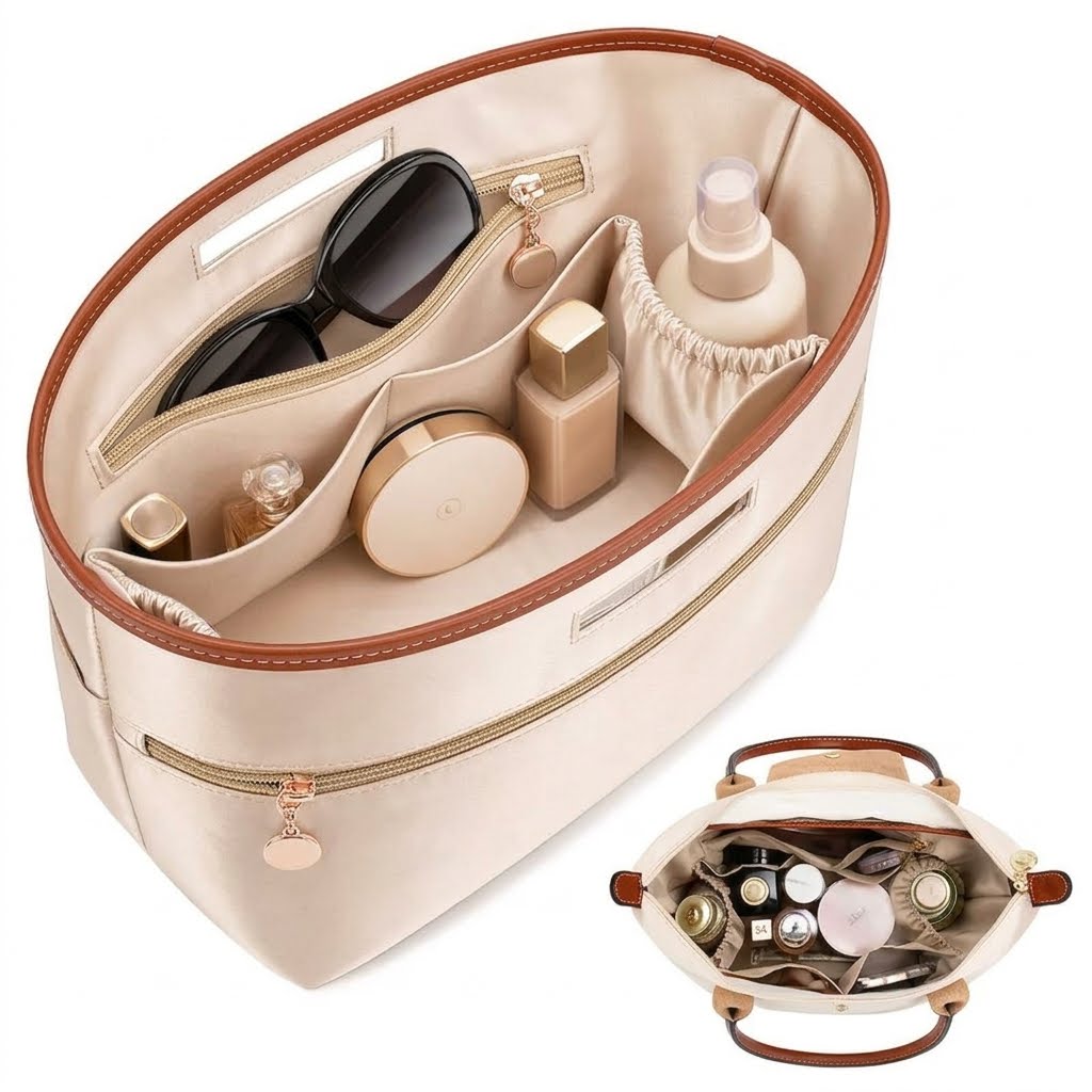 Luxury Satin Bag Insert &amp; Organizer