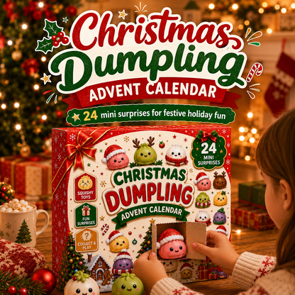 2026 Christmas Blind Box Advent Calendar: 24-Day Dumpling & Squishy Toy Countdown 🎄