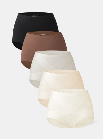 5-Pack Seamless High Waist Underwear for Women