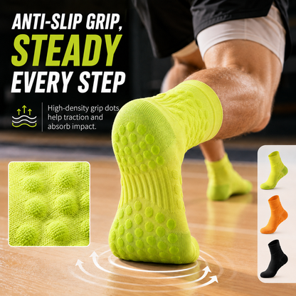 Athletic Non-Slip Cushion Quarter Socks for Men, Women & Youth – Performance Training & Sports
